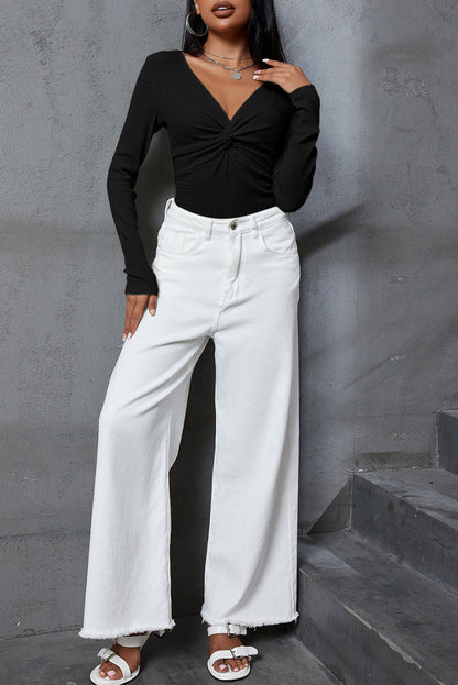 long sleeve twist top