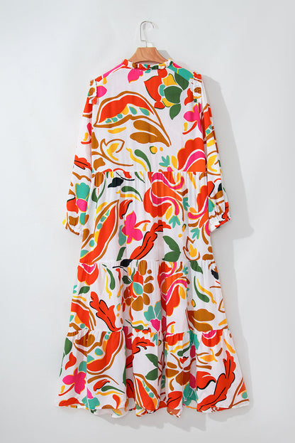 floral plus size dress
