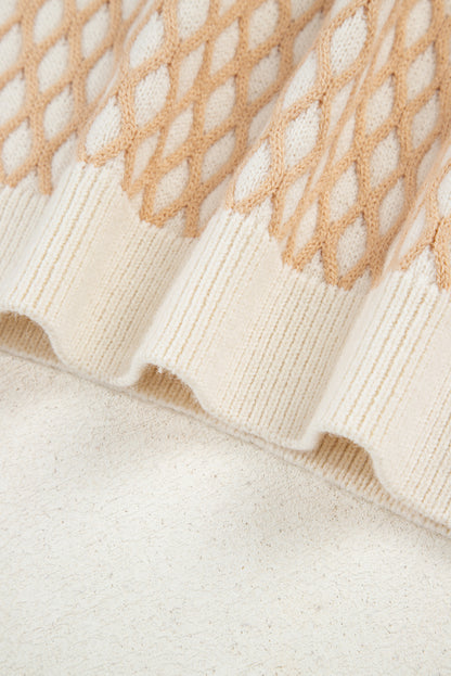 textured knit sweater