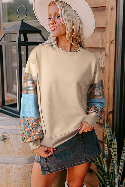 color block patchwork top