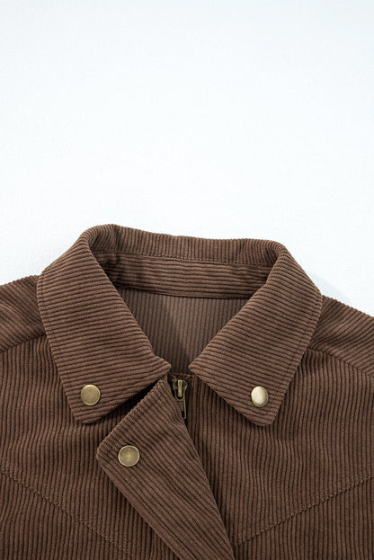zip up corduroy jacket
