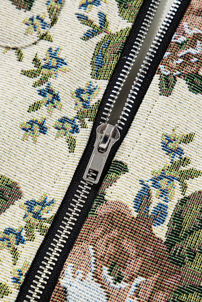 vintage floral jacket