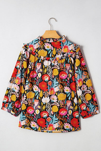 3 4 puff sleeve blouse