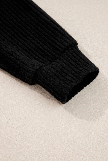 black 2pcs skirt set