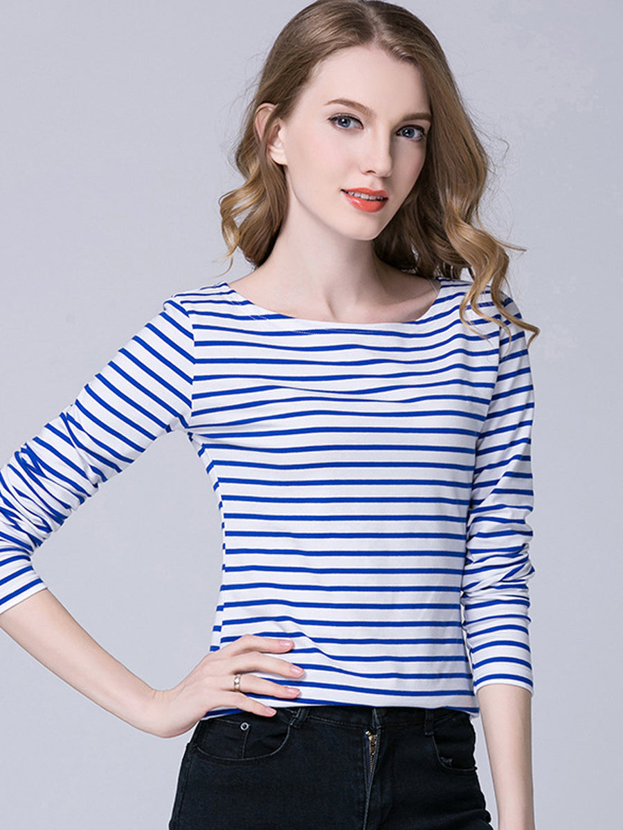 T-Shirts - Plus Size Twill Bermuda Walking T-Shirt - MsDressly