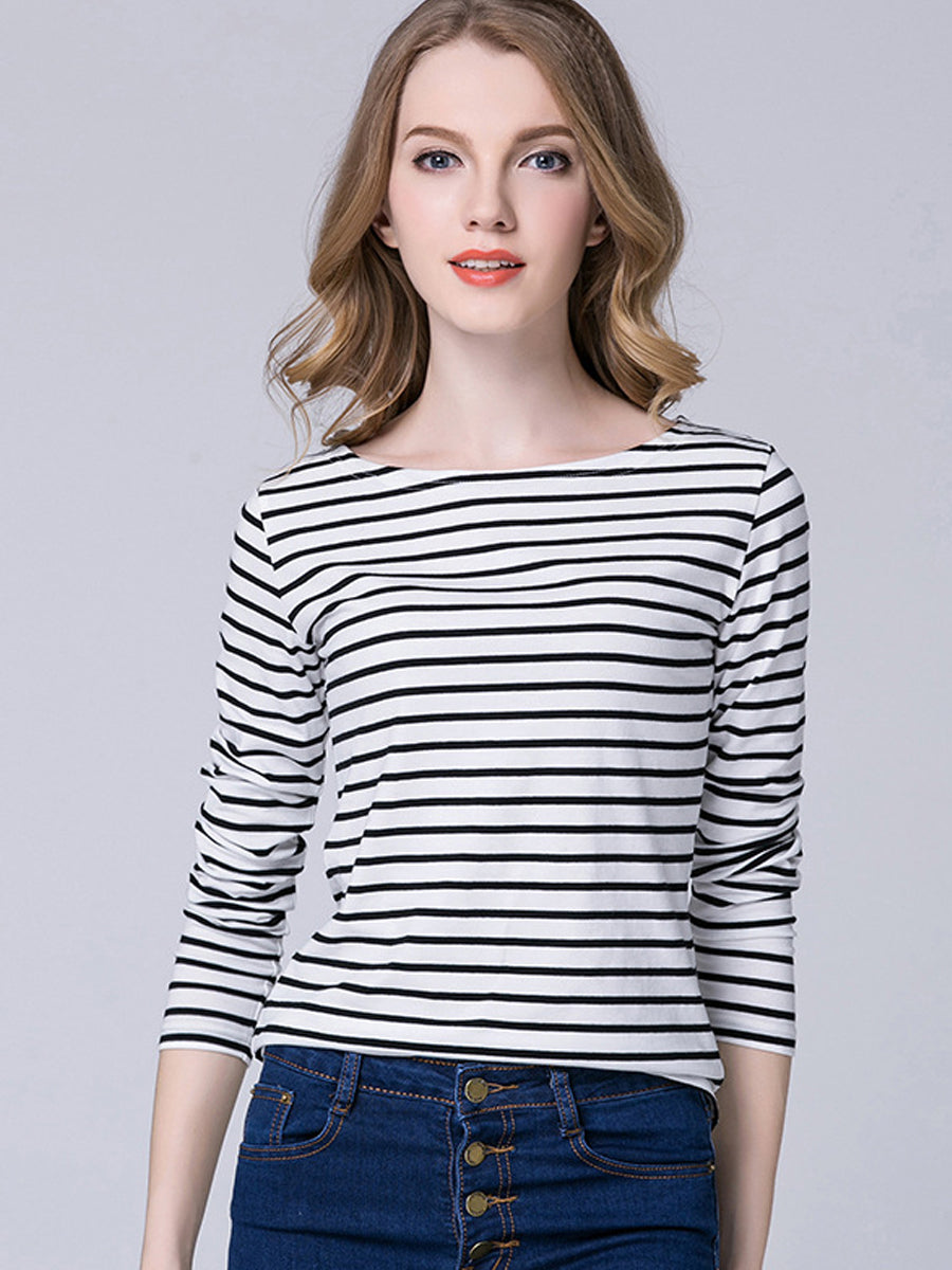 T-Shirts - Plus Size Twill Bermuda Walking T-Shirt - MsDressly