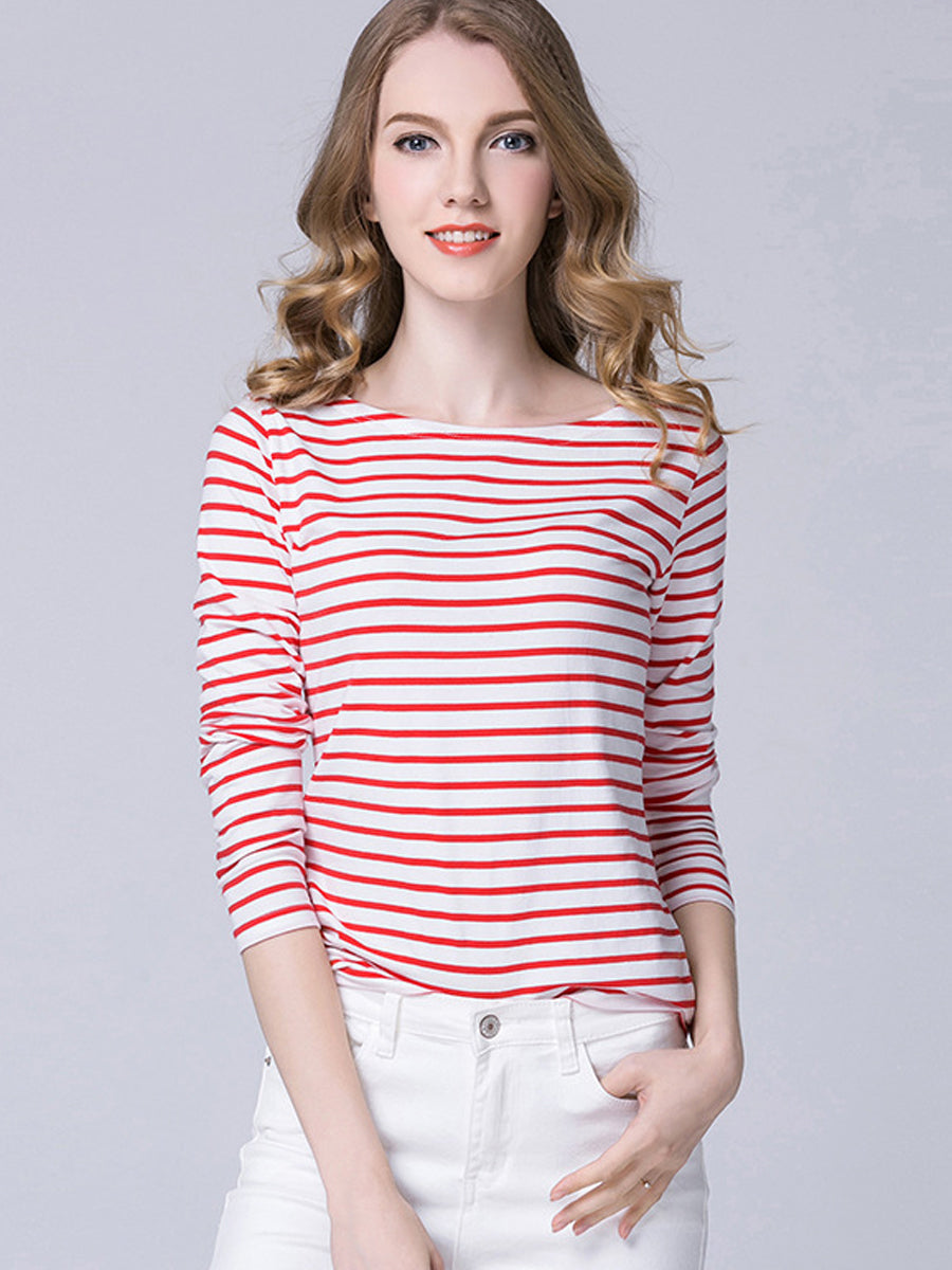 T-Shirts - Plus Size Twill Bermuda Walking T-Shirt - MsDressly