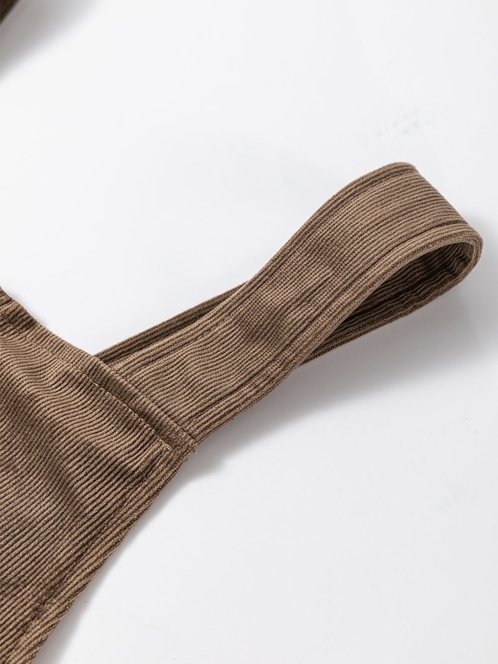 Zip Pocket Leather Strap Dress