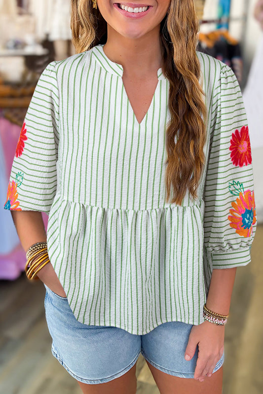 striped blouse