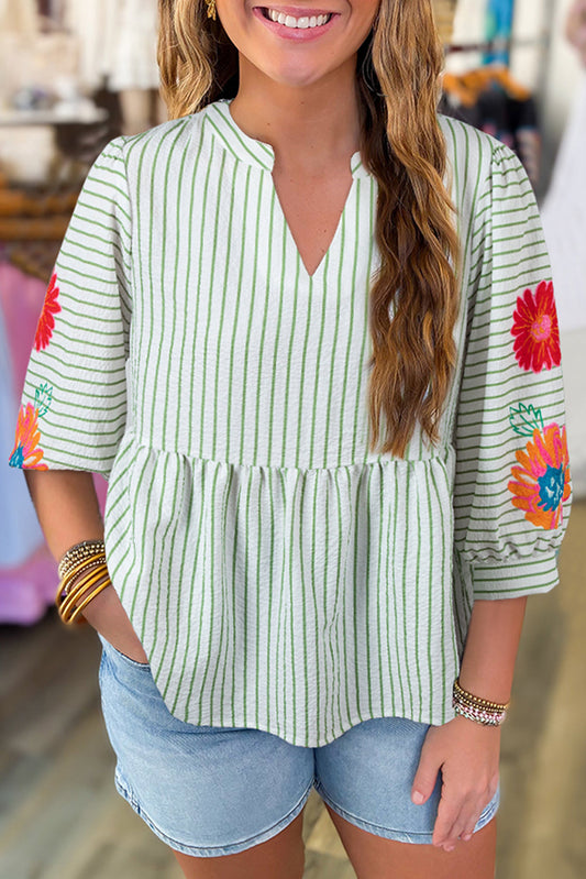striped blouse