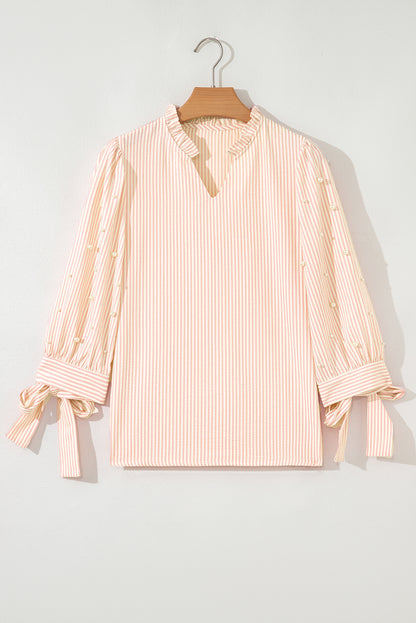 stripe print blouse