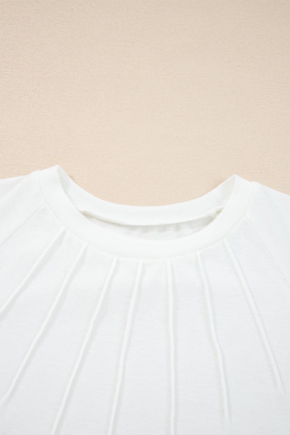 white long sleeve top