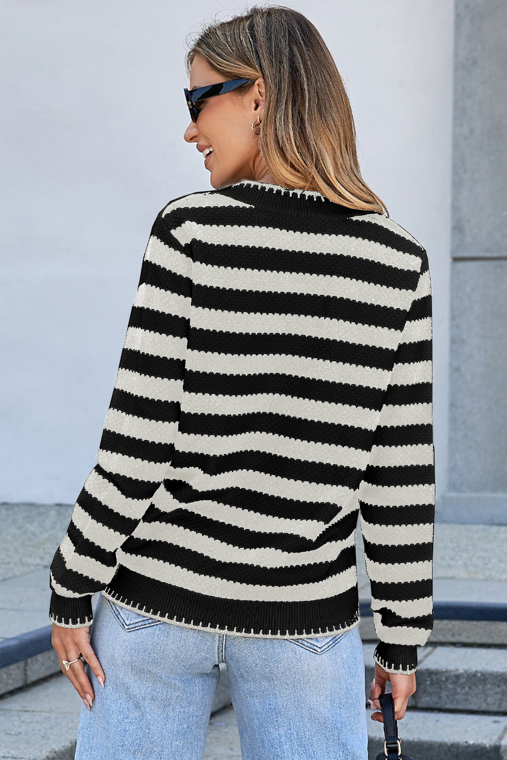 striped cardigan womens
