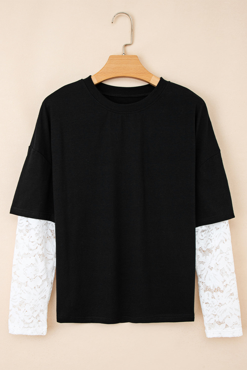 lace long sleeve tee