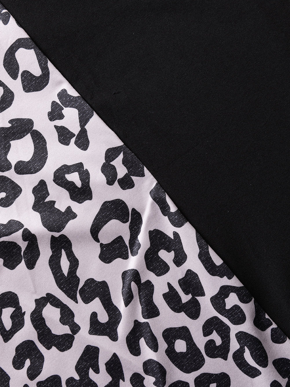 Leopard Print Black Plus Size Tee