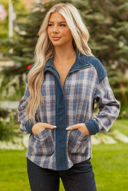 plaid corduroy jacket