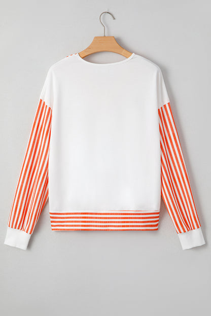 v neck long sleeve top
