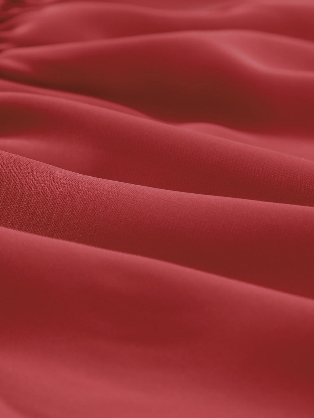 Fiery Crimson Smocked Peplum Blouse