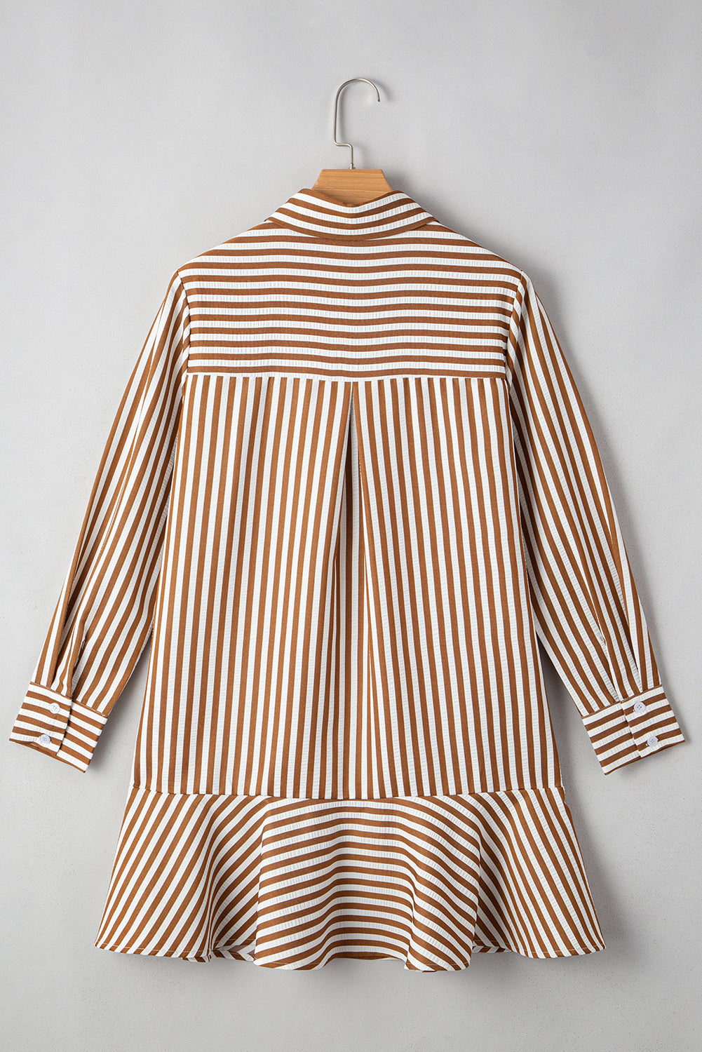 striped shirt dress