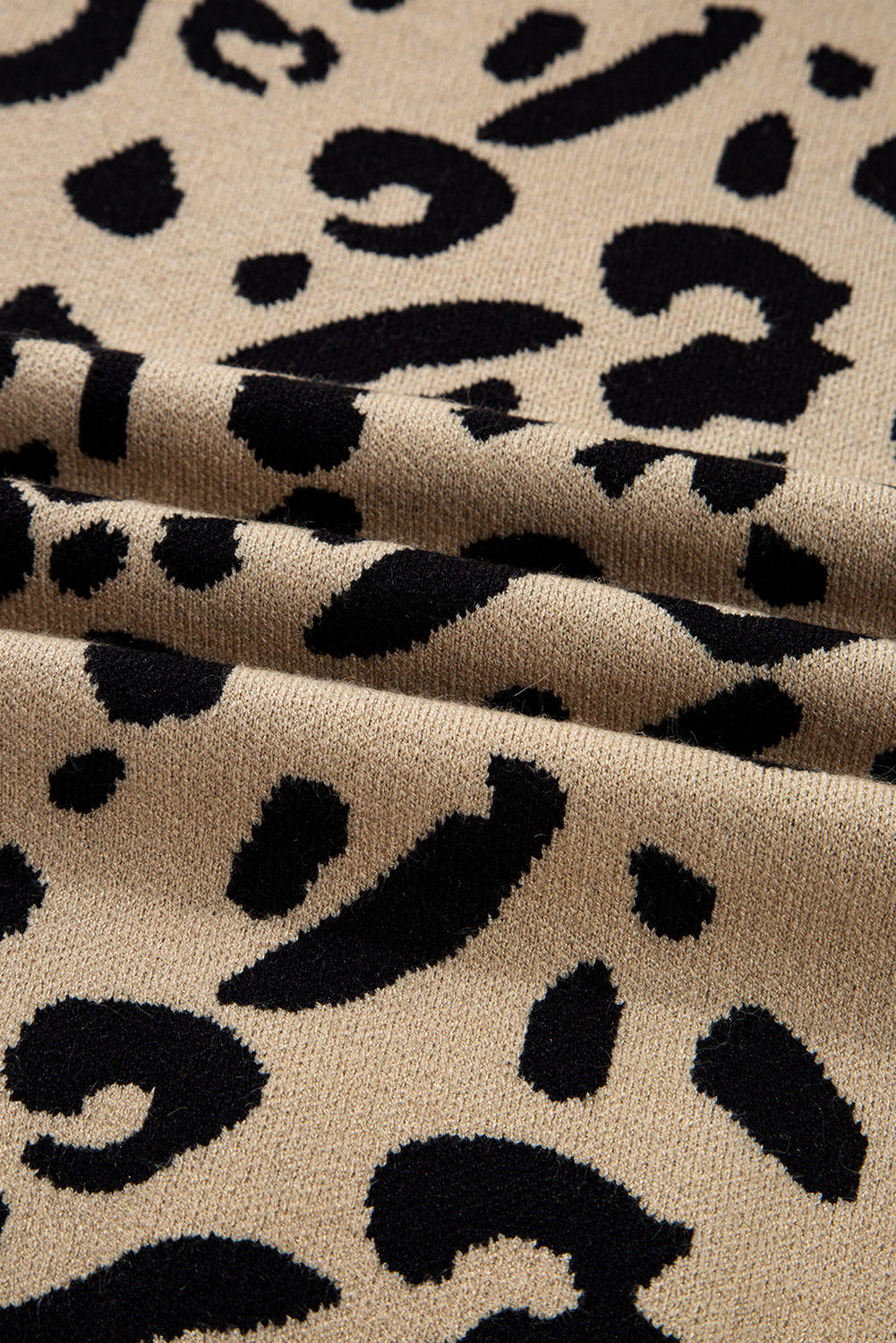 brown leopard sweater