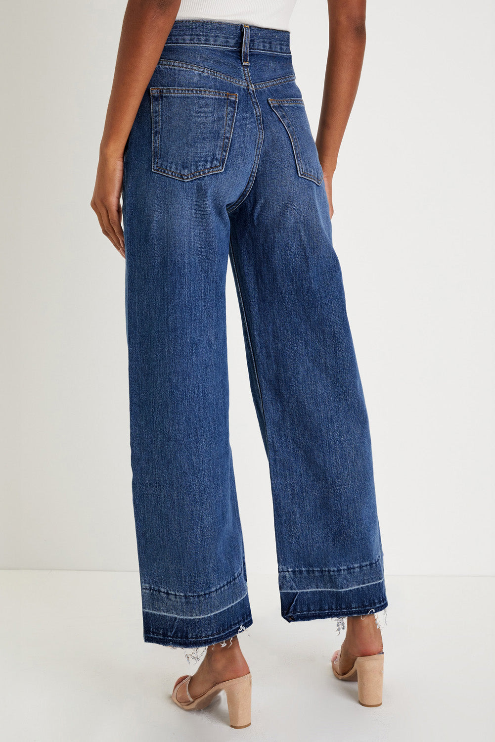cropped loose jeans