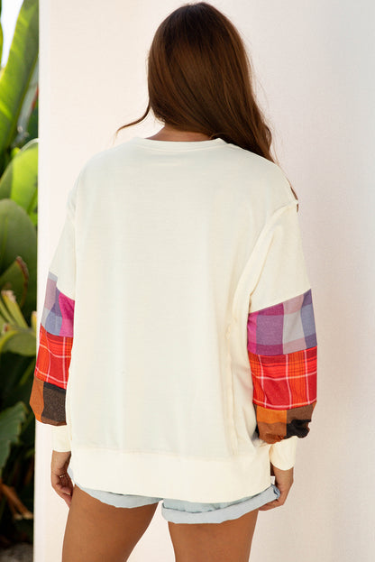 exposed seam patchwork top