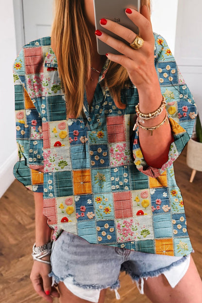 floral blouse womens