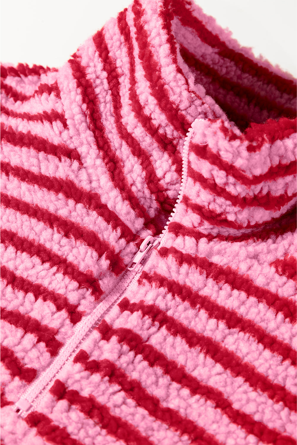 pink stripe sweatshirt