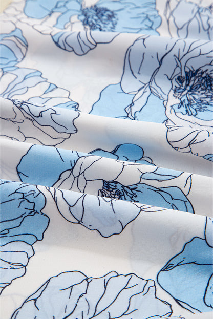 floral print long sleeve blouse