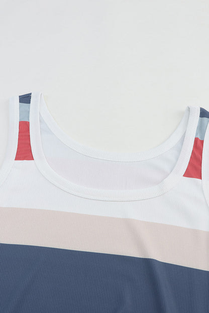 Sleeveless Turtleneck Dress with Ruffled Slit