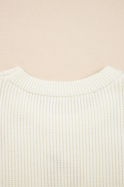 pumpkin embroidered sweater