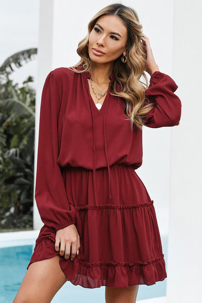 Ruffle Tiered Mini Dress
