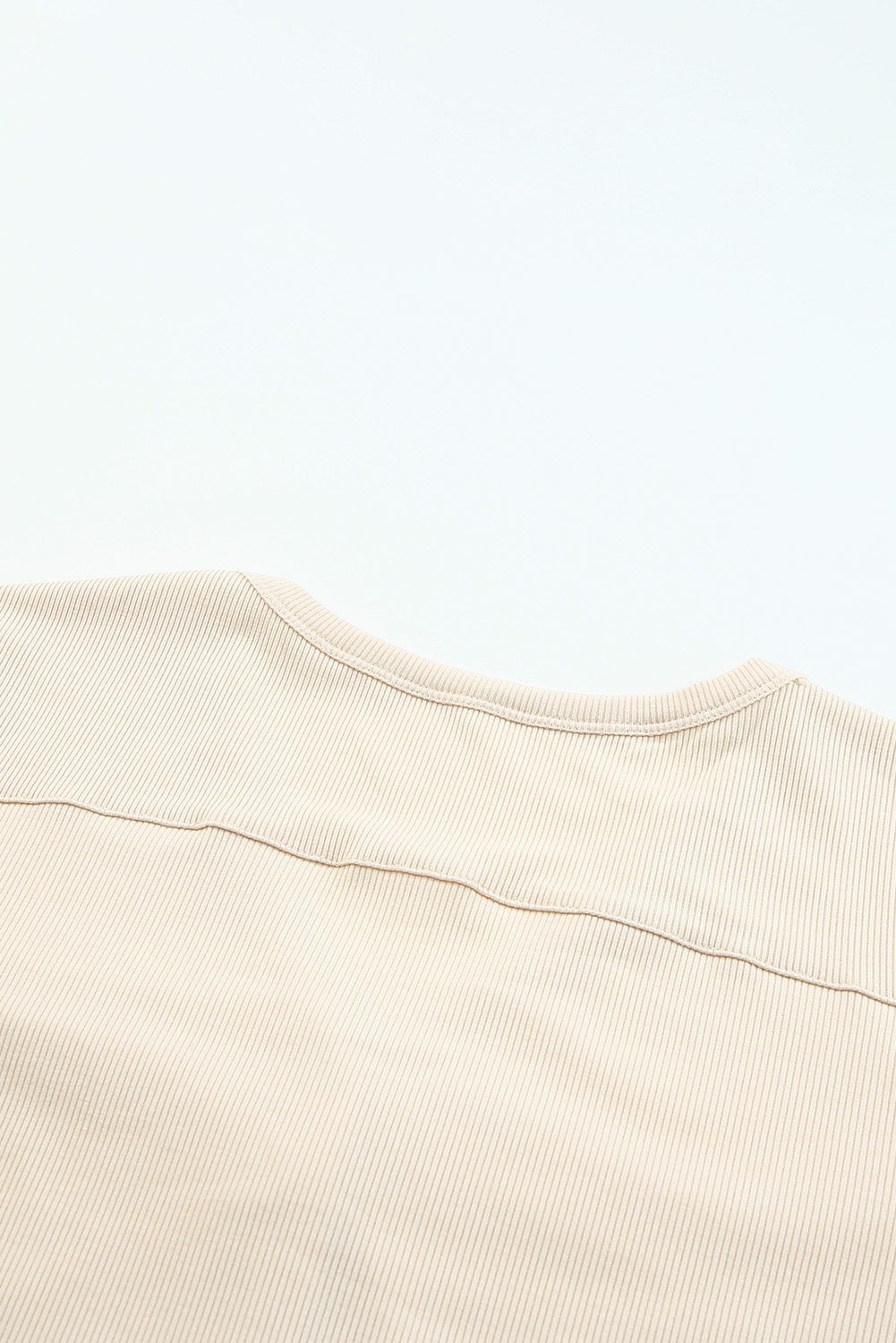 Apricot V-Neck Button-Up Cardigan with Pockets