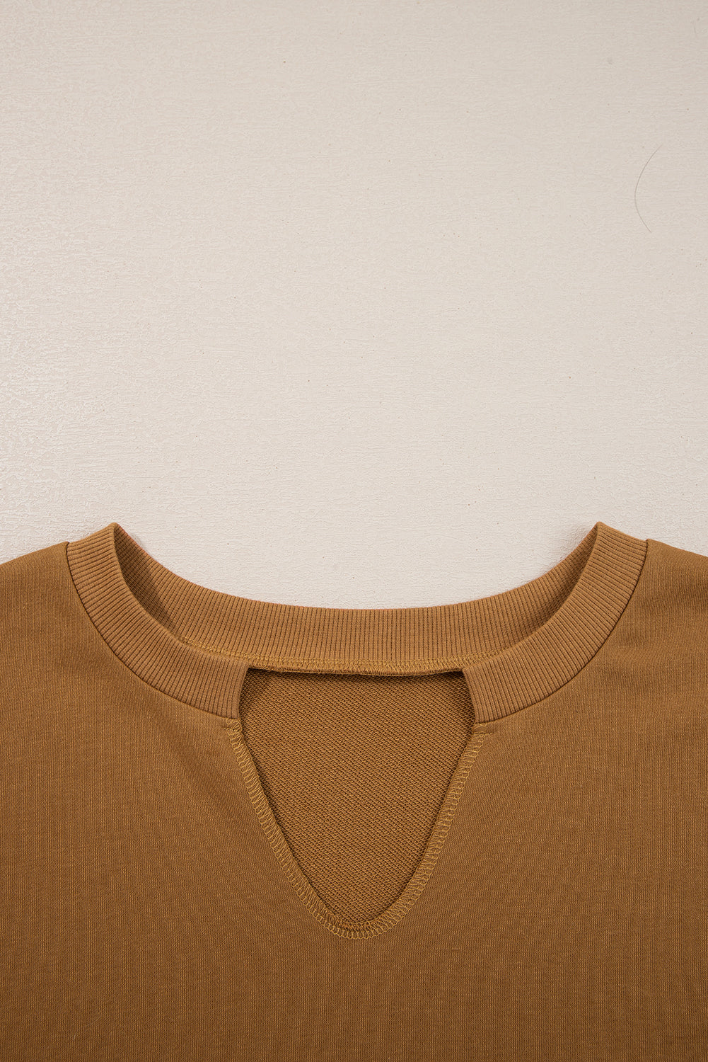 mix texture patchwork sweatshirt