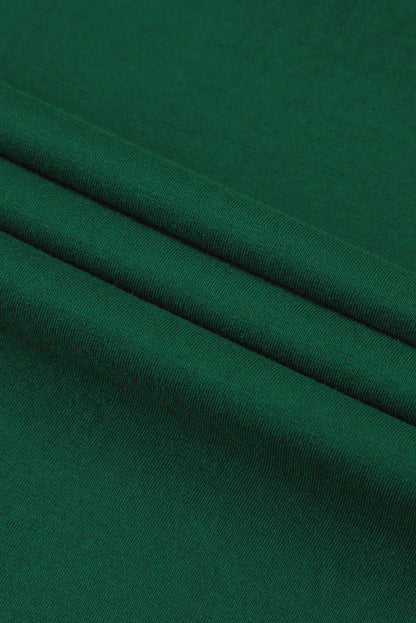 Green Eyelet Flutter Sleeve Plus Size Top