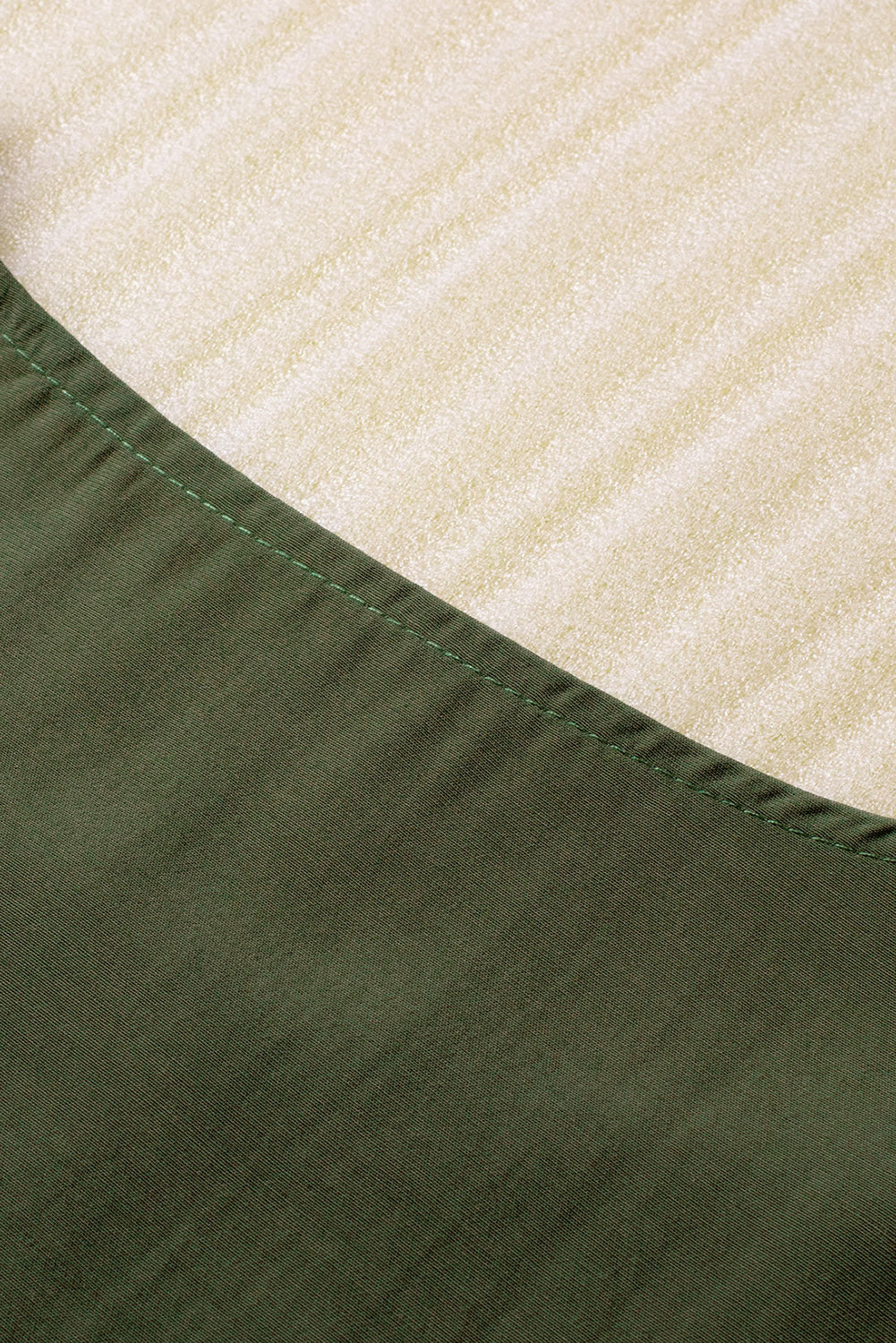 Emerald Green Floral Embroidered Crew Neck Top