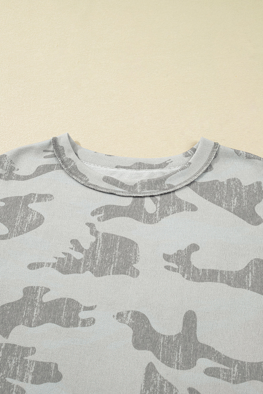 camouflage print sweatshirt