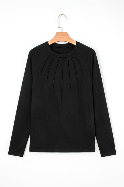 black long sleeve top