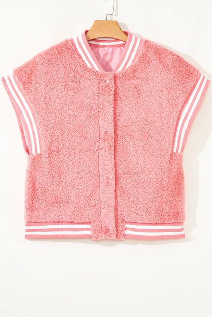 varsity plush vest