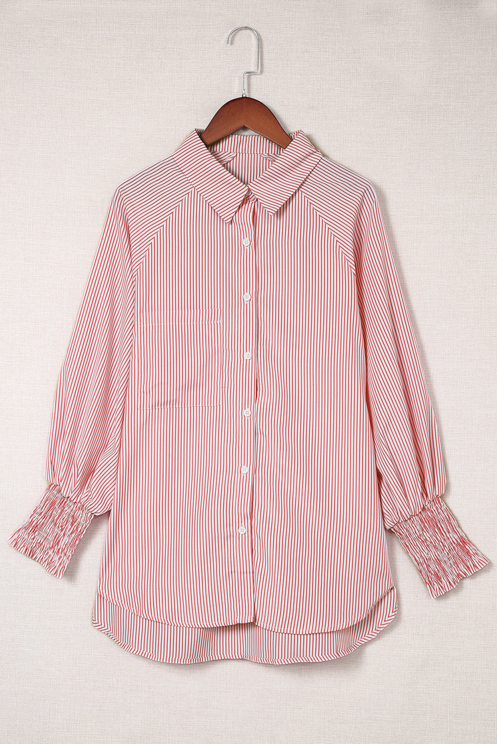 stripe print shirt