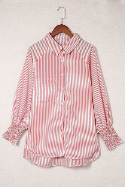 stripe print shirt