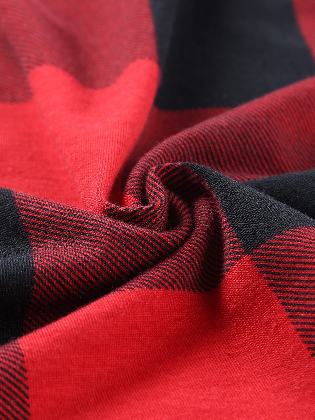 Festive Red Tartan Christmas Graphic Lounge Set