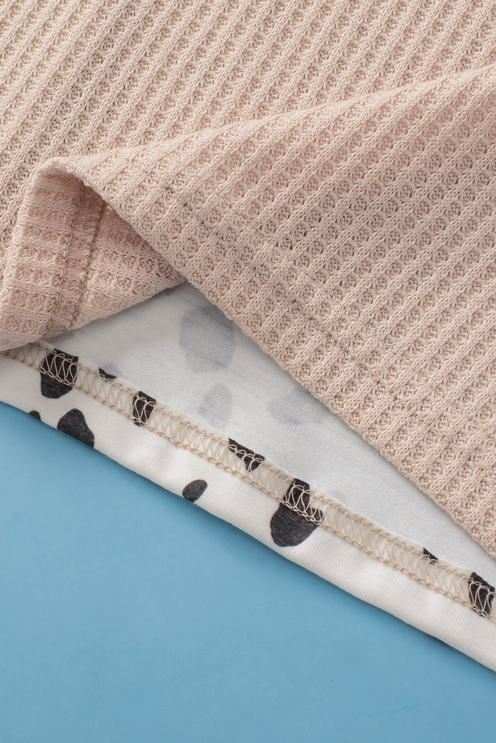 Leopard Print Colorblock V Neck Khaki Plus Size Tunic