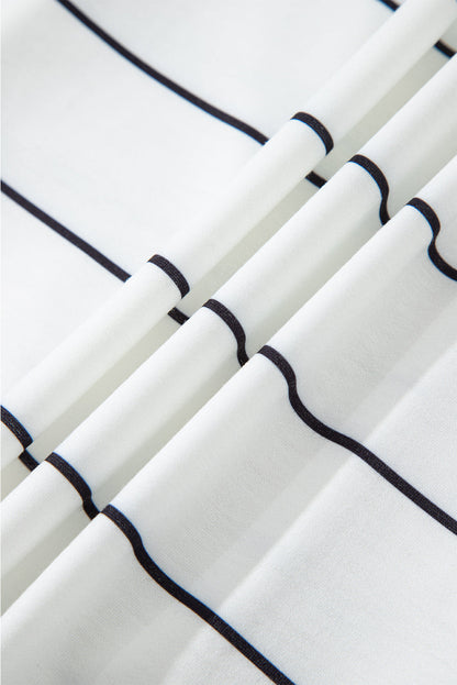 striped print pullover