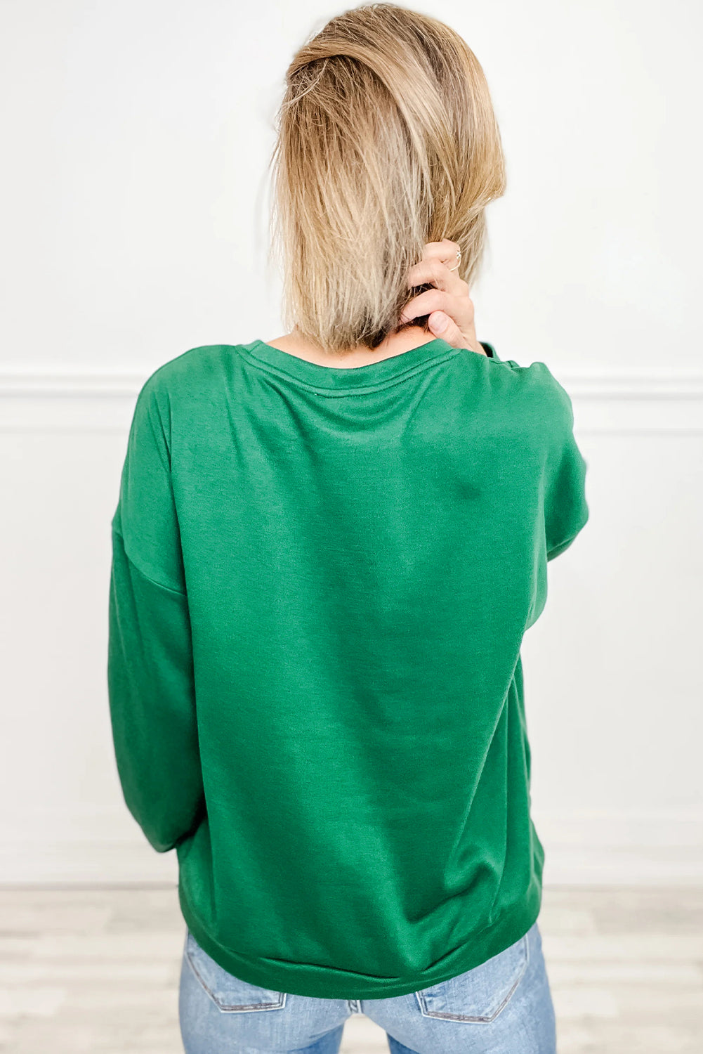 Sea Green Plaid MERRY Christmas Vacation Sweatshirt