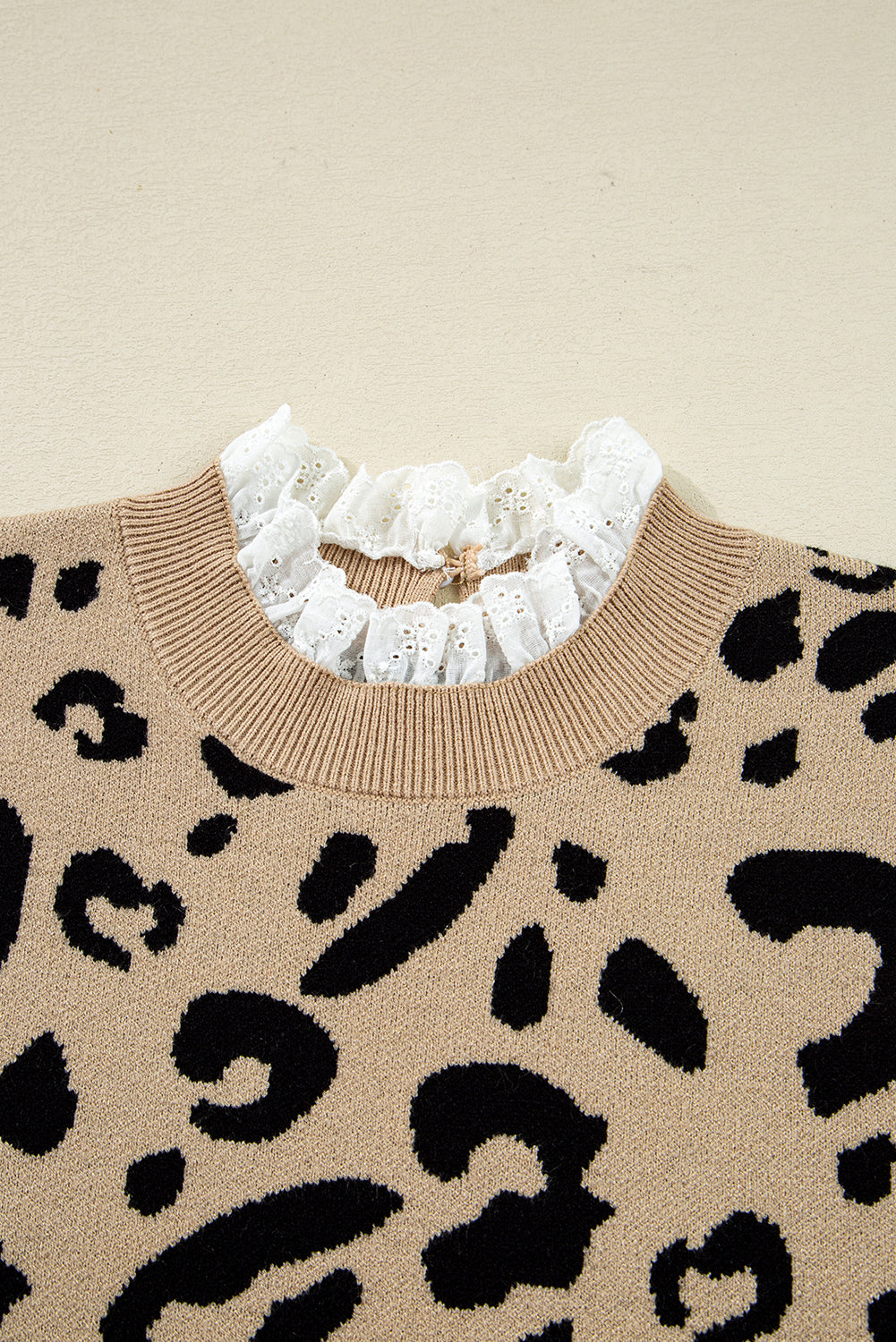 brown leopard sweater