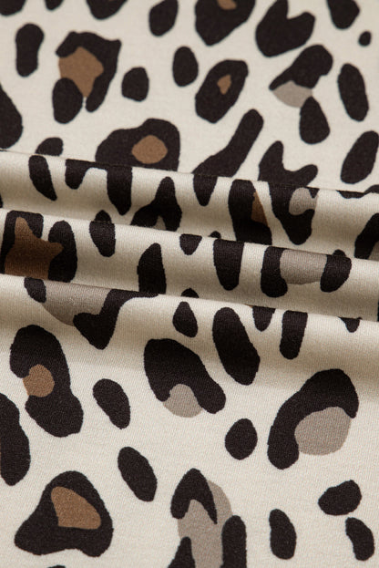 leopard wide leg pants