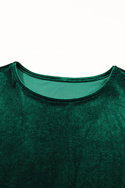 sequin short sleeve dress