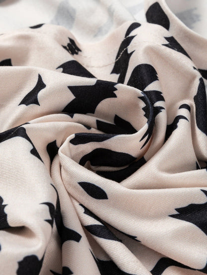 Khaki Leopard Print Twist Open Back Plus Size Top