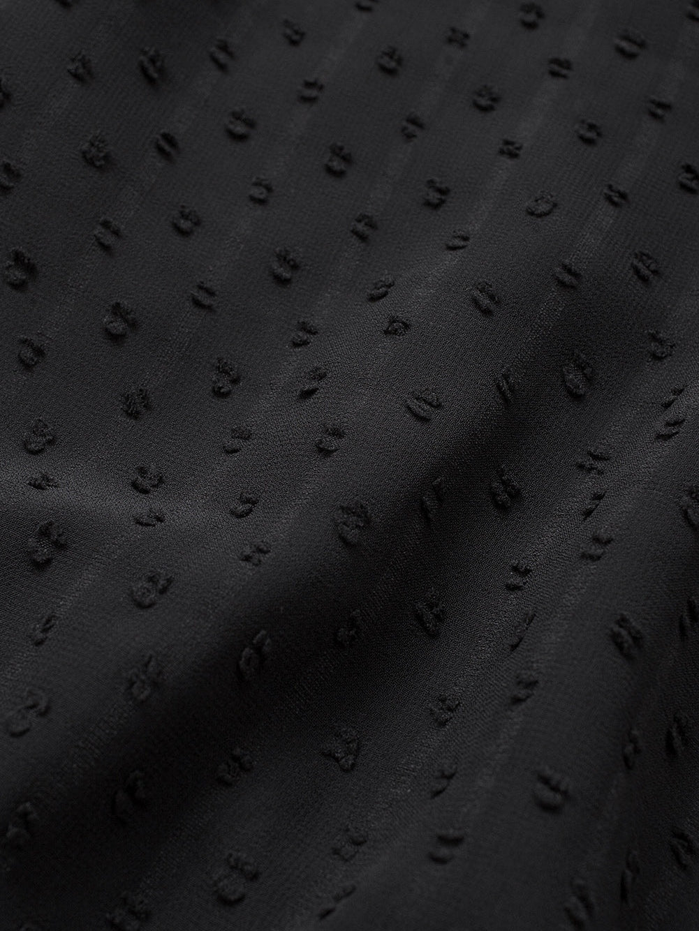 Elegant Swiss Dot Lace Detailed V-Neck Blouse